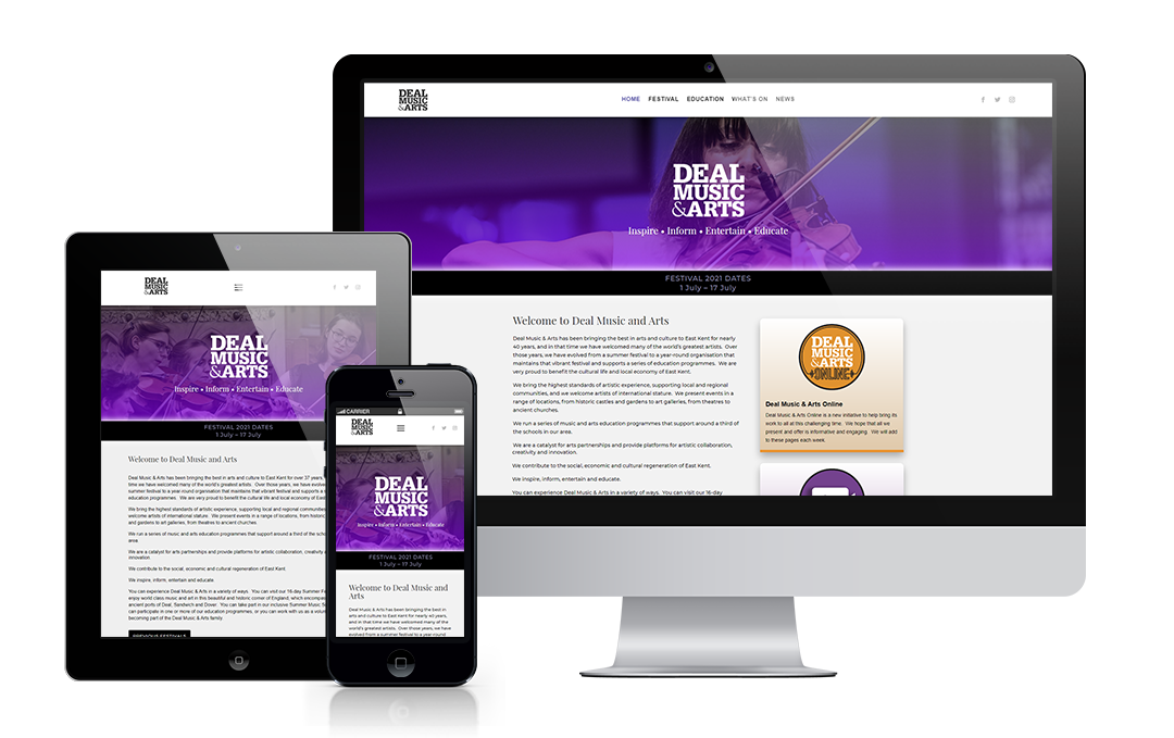 dealmusicandarts.com by Mickle Creative Solutions