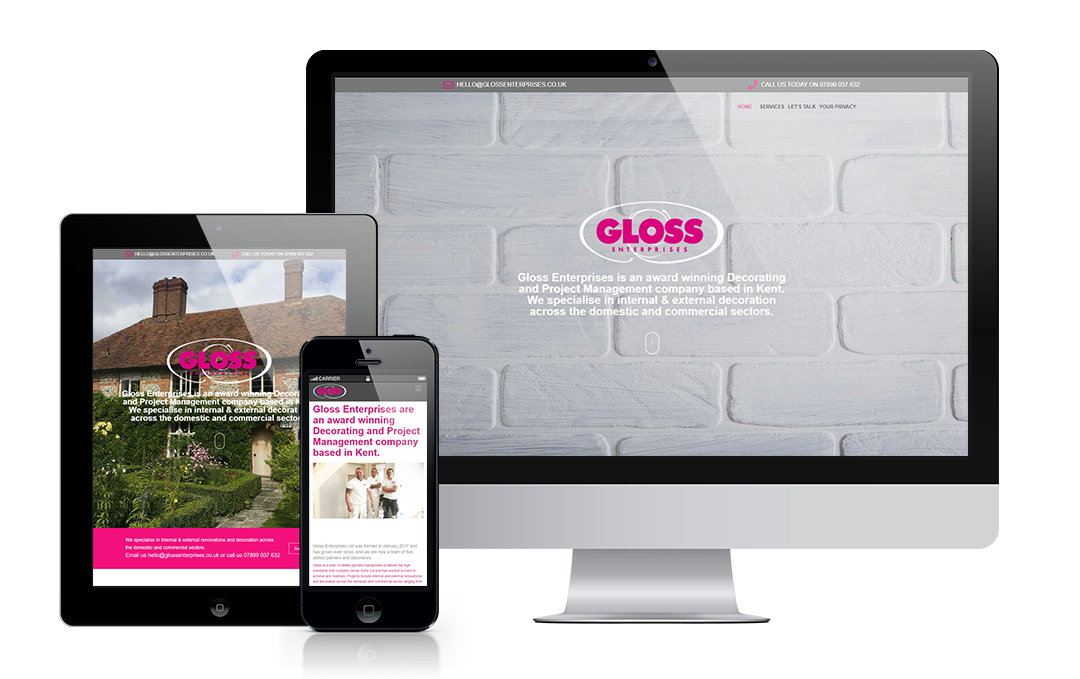 glossenterprises.co.uk designed by Mickle Creative Solutions