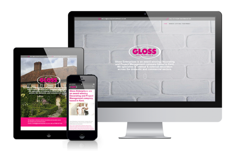 glossenterprises.co.uk designed by Mickle Creative Solutions