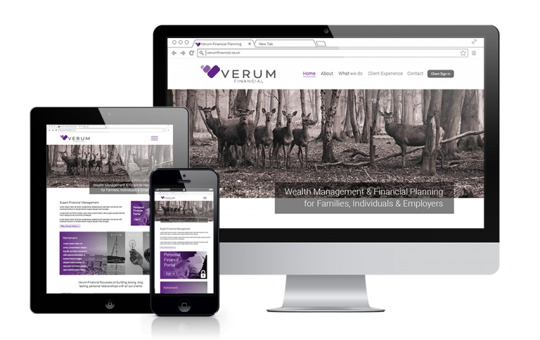 Verum Financial designed by Mickle Creative Solutions