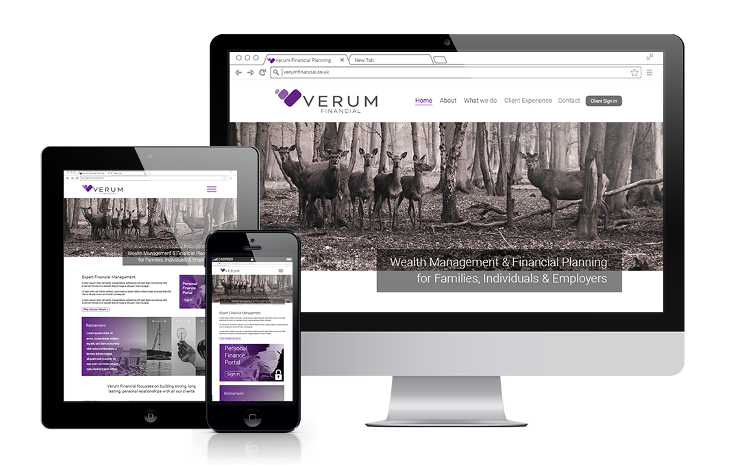 Verum Financial designed by Mickle Creative Solutions