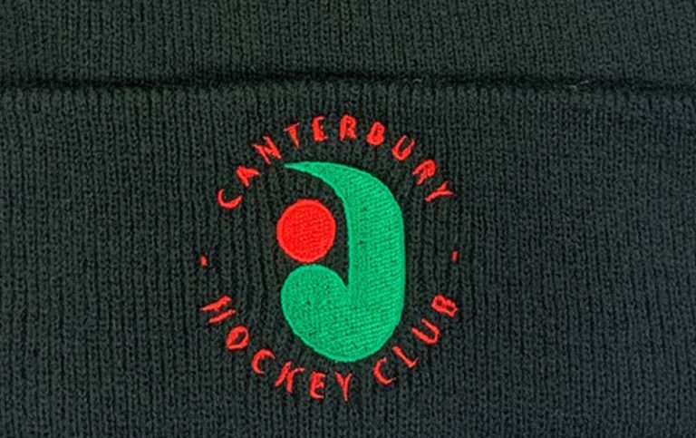 Canterbury Hockey Club embroidered beanie