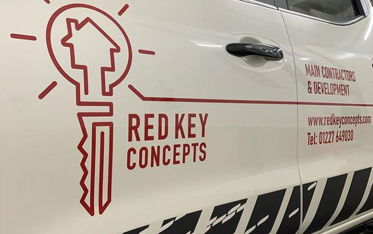 Red Key Concepts vehicle graphics