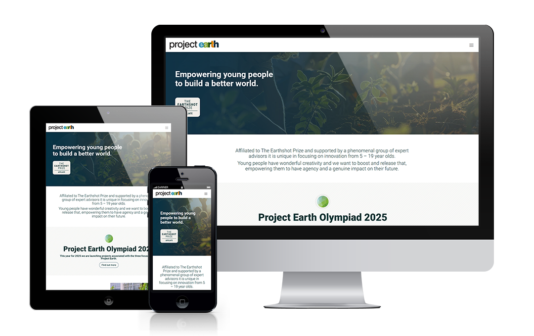 Project Earth website by Mickle Creative